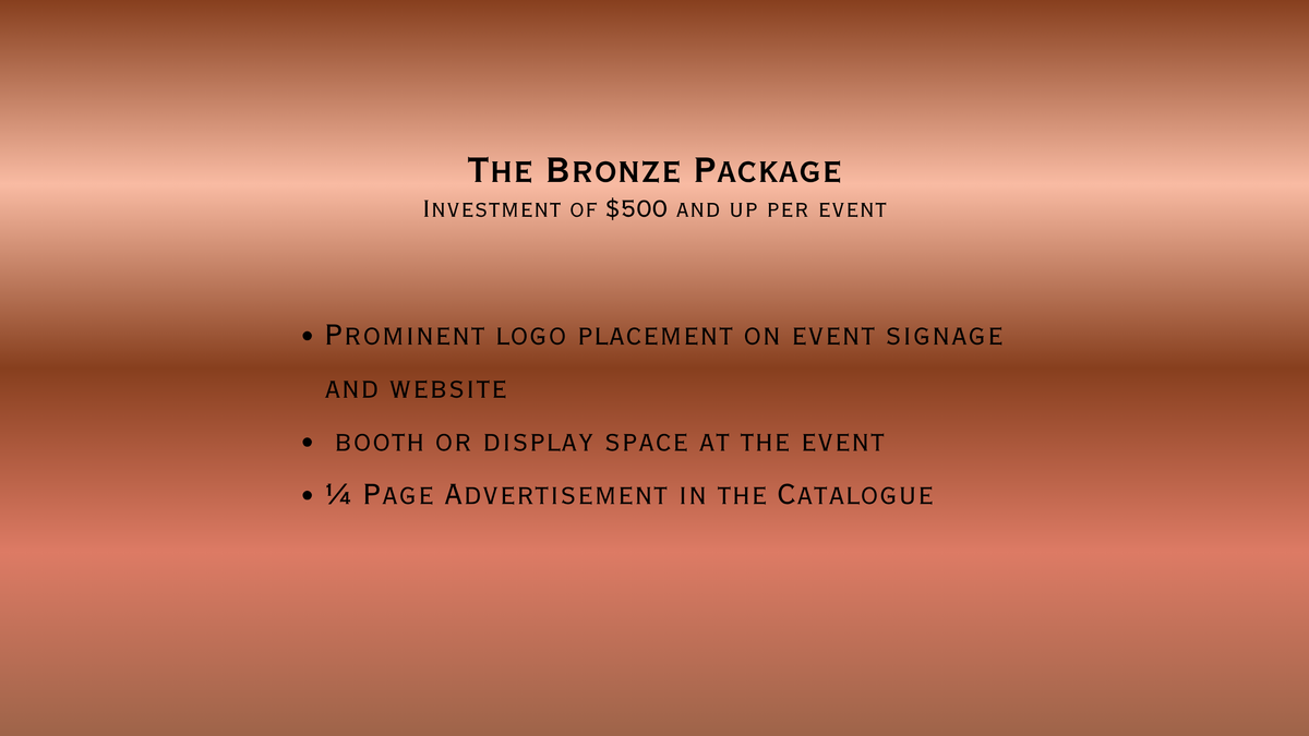 Bronze Sponsorship Package