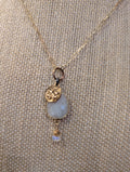 Moonstone and Vermeil 18" Necklace