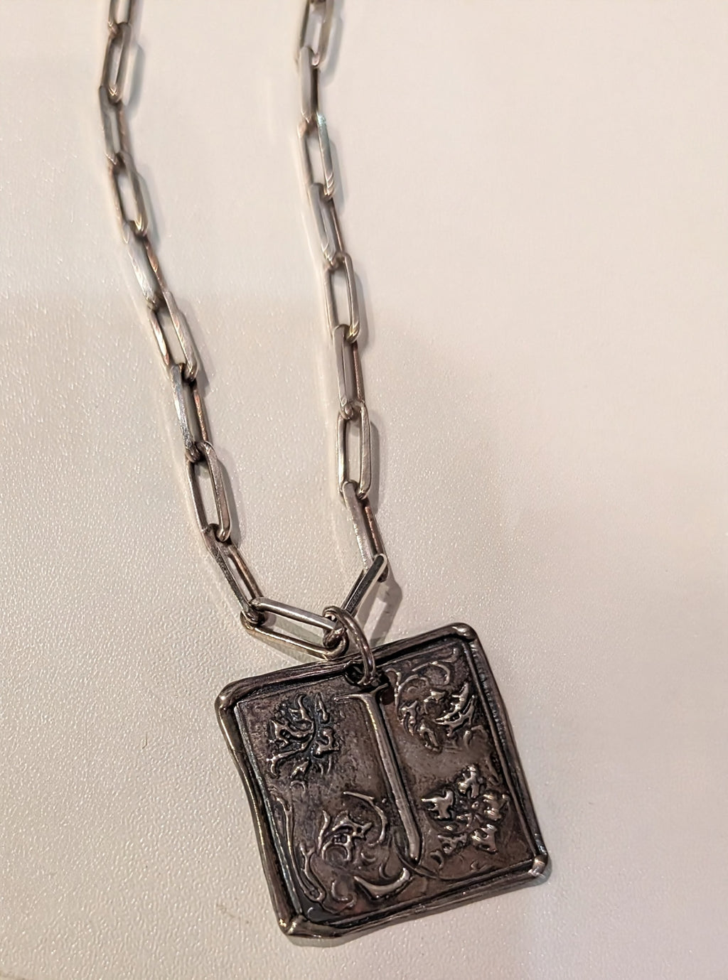 Sterling Silver "J" Necklace