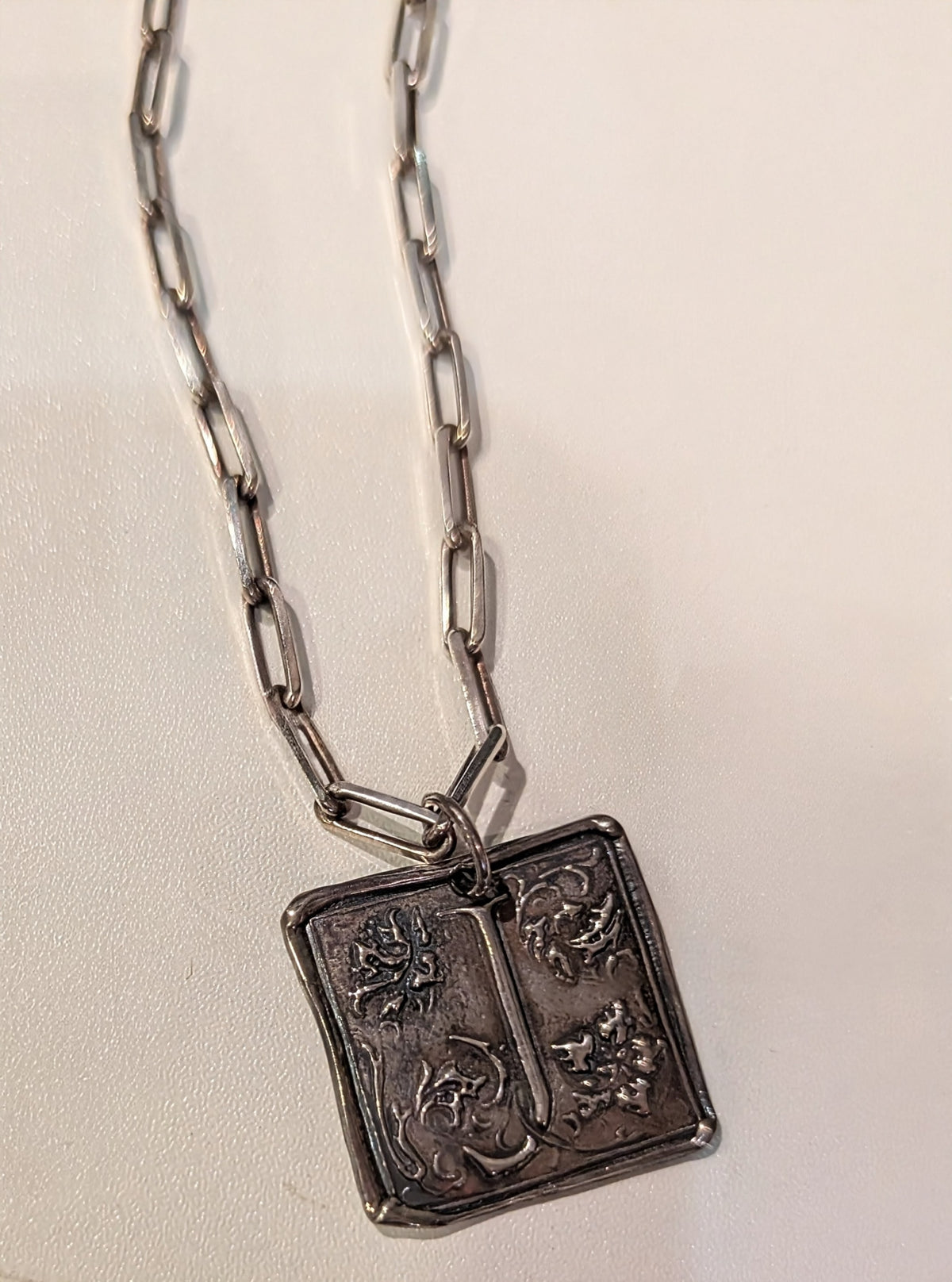 Sterling Silver "J" Necklace